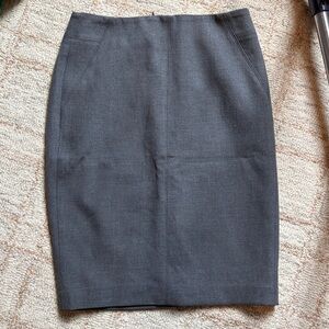 LOFT Charcoal Pencil Skirt — Sleek Office Staple